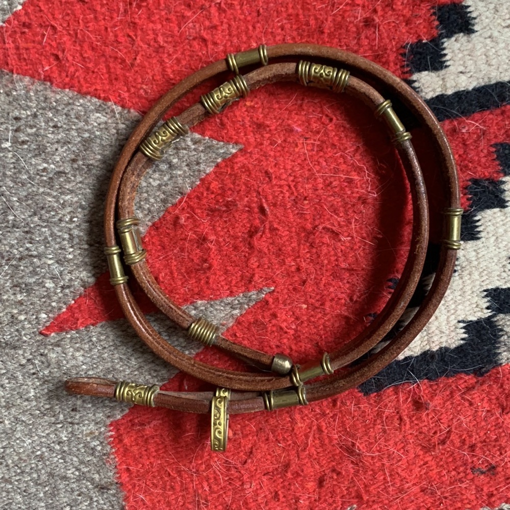 Vintage leather belt